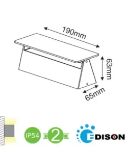 LED ΑΠΛΙΚΑ ΕΞΩΤΕΡΙΚΟΥ ΧΩΡΟΥ ΠΕΡΙΣΤΡΕΦΟΜΕΝΗ ΣΕ ΣΚΟΥΡΟ ΓΚΡΙ 7W IP54 ACA – LG1201G