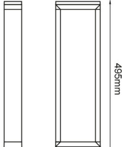 LED ΦΩΤΙΣΤΙΚΟ ΕΞΩΤΕΡΙΚΟΥ ΧΩΡΟΥ ΚΟΛΩΝΑΚΙ ΣΚΟΥΡΟ ΓΚΡΙ 49.5CM 8W IP54 ACA – LG1312G-495