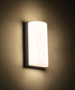 Στεγανή Επιτοίχια Πλαφονιέρα Εξωτερικού Χώρου με Ενσωματωμένο LED σε Σκούρο Γκρι Χρώμα ACA – LG1322G