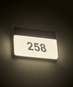 Στεγανή Επιτοίχια Πλαφονιέρα Εξωτερικού Χώρου με Ενσωματωμένο LED σε Σκούρο Γκρι Χρώμα ACA – LG1329G