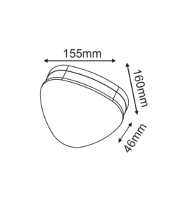 ΕΠΙΤΟΙΧΟ ΦΩΤΙΣΤΙΚΟ ΕΞΩΤΕΡΙΚΟΥ ΧΩΡΟΥ ΣΚΟΥΡΟ ΓΚΡΙ 10W 3000K 10W 320LM 3.000K IP65 ACA – LG1372G
