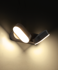 LED ΑΠΛΙΚΑ ΕΞΩΤΕΡΙΚΟΥ ΧΩΡΟΥ ΔΙΦΩΤΗ ΣΕ ΣΚΟΥΡΟ ΓΚΡΙ ΠΕΡΙΣΤΡΕΦΟΜΕΝΗ 13W IP54 ACA – LG1682G