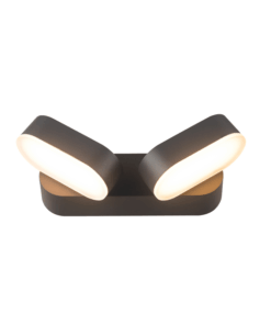 LED ΑΠΛΙΚΑ ΕΞΩΤΕΡΙΚΟΥ ΧΩΡΟΥ ΔΙΦΩΤΗ ΣΕ ΣΚΟΥΡΟ ΓΚΡΙ ΠΕΡΙΣΤΡΕΦΟΜΕΝΗ 13W IP54 ACA – LG1682G