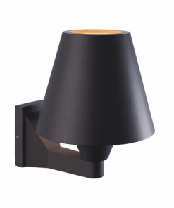 ACA Απλίκα αλουμινίου σε σκούρο γκρι χρώμα 1xE27 IP65 – LG2121G