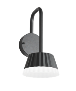 ^LED SMD WALL LUMINAIRE 10W 400LM 85° 230V AC 3.000K DARK GREY CRI80 IP54 30.000HRS ACA – LG2122G