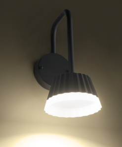 ^LED SMD WALL LUMINAIRE 10W 400LM 85° 230V AC 3.000K DARK GREY CRI80 IP54 30.000HRS ACA – LG2122G