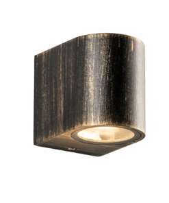 Απλίκα σποτ εξωτερικού χώρου 1x GU10 χρυσό μαύρο αλουμίνιο IP54 ACA – LG2201GU10GB