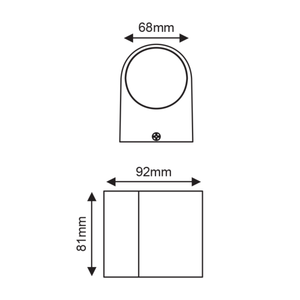 LED ΑΠΛΙΚΑ ΕΞΩΤΕΡΙΚΟΥ ΧΩΡΟΥ ΣΕ ΛΕΥΚΟ 4W IP54  ACA – LG2201W
