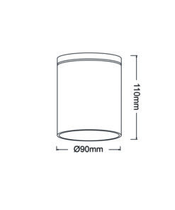 Φωτιστικό Σποτ Οροφής 1ΧGU10 Λευκό Αλουμίνιο IP65 ACA – LG2301GU10W