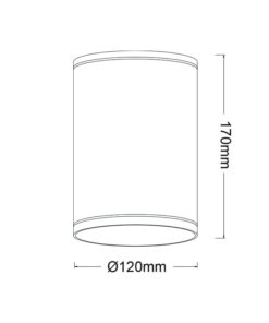 Εξωτερική Βάση Σποτ 1x E27 PAR30 Στρογγυλή Μαύρη IP65 ACA – LG2302E27B