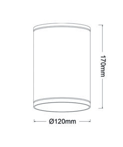 Επιτοίχιο Φωτιστικό 1ΧE27 Λευκό Αλουμίνιο IP65 ACA – LG2302E27W