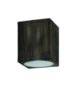 Επιτοίχιο Φωτιστικό 1ΧGU10 Χρυσό-Μαύρο Αλουμίνιο IP65 ACA – LG2401GU10GB