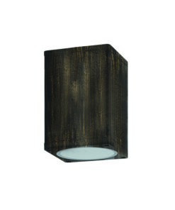 Επιτοίχιο Φωτιστικό 1ΧE27 Χρυσό-Μαύρο Αλουμίνιο IP65 ACA – LG2402E27GB