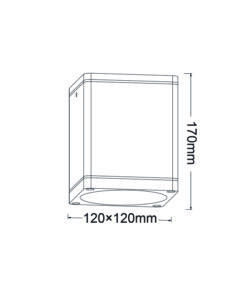Επιτοίχιο Φωτιστικό 1ΧE27 Λευκό Αλουμίνιο IP65 ACA – LG2402E27W