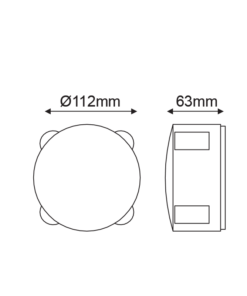 LED ΑΠΛΙΚΑ ΕΞΩΤΕΡΙΚΟΥ ΧΩΡΟΥ ΣΤΡΟΓΓΥΛΗ ΜΕ 4 ΔΕΣΜΕΣ ΦΩΤΟΣ – 5W IP54 ACA – LG2621G