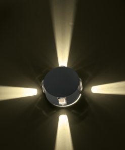 LED ΑΠΛΙΚΑ ΕΞΩΤΕΡΙΚΟΥ ΧΩΡΟΥ ΣΤΡΟΓΓΥΛΗ ΜΕ 4 ΔΕΣΜΕΣ ΦΩΤΟΣ – 5W IP54 ACA – LG2621G