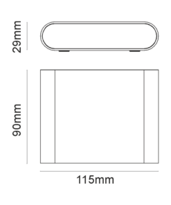 LED ΑΠΛΙΚΑ ΕΞΩΤΕΡΙΚΟΥ ΧΩΡΟΥ ΣΕ ΣΚΟΥΡΟ ΓΚΡΙ 7W IP54 ACA – LG2631G