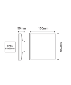 Φωτιστικό Εξωτερικού Χώρου Σκούρο Γκρι 8w 3000k ACA – LG2802G