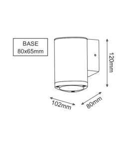 LED ΑΠΛΙΚΑ ΕΞΩΤΕΡΙΚΟΥ ΧΩΡΟΥ ΣΕ ΣΚΟΥΡΟ ΓΚΡΙ 3W IP54 ACA – LG2981G