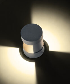 Επιτοίχιο Φωτιστικό Εξωτερικού Χώρου με Ενσωματωμένο LED σε Γκρι Χρώμα 9W 200LM 79° 230V AC 3.000K Σκούρο Γκρι CRI80 IP54 ACA – LG3271G