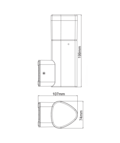 LED ΑΠΛΙΚΑ ΕΞΩΤΕΡΙΚΟΥ ΧΩΡΟΥ ΣΚΟΥΡΟ ΓΚΡΙ 7W IP54 ACA – LG3704G
