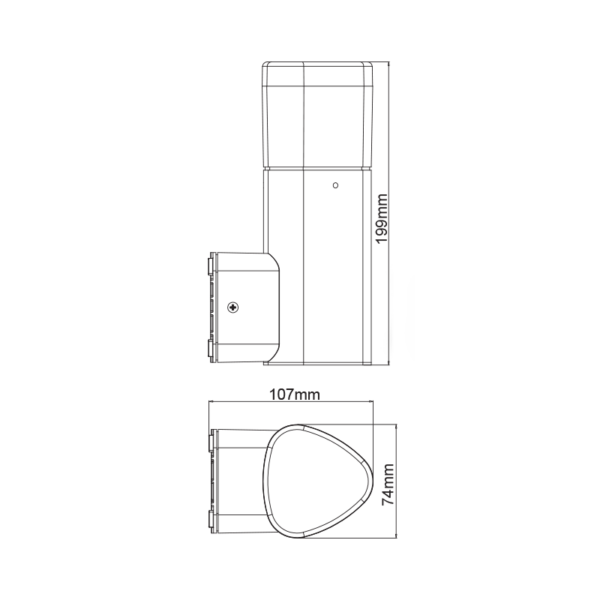 LED ΑΠΛΙΚΑ ΕΞΩΤΕΡΙΚΟΥ ΧΩΡΟΥ ΣΚΟΥΡΟ ΓΚΡΙ 7W IP54 ACA – LG3704G