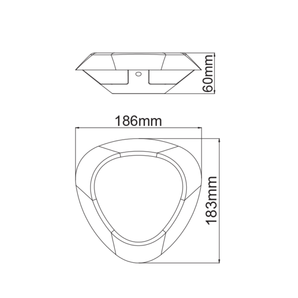 LED ΑΠΛΙΚΑ ΕΞΩΤΕΡΙΚΟΥ ΧΩΡΟΥ ΣΚΟΥΡΟ ΓΚΡΙ 7W IP54  ACA – LG3804G