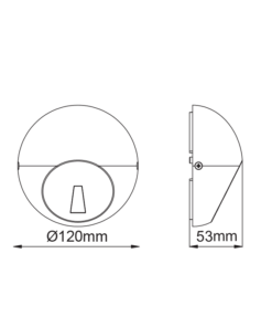 LED ΑΠΛΙΚΑ ΕΞΩΤΕΡΙΚΟΥ ΧΩΡΟΥ ΣΕ ΣΚΟΥΡΟ ΓΚΡΙ 18° 4W IP65 ACA – LG5104G