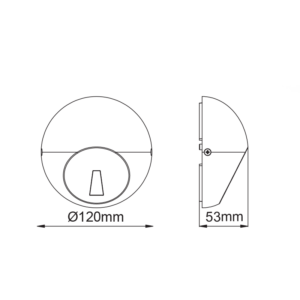 LED ΑΠΛΙΚΑ ΕΞΩΤΕΡΙΚΟΥ ΧΩΡΟΥ ΣΕ ΣΚΟΥΡΟ ΓΚΡΙ 18° 4W IP65 ACA – LG5104G
