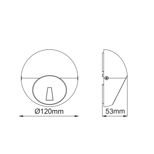 LED ΑΠΛΙΚΑ ΕΞΩΤΕΡΙΚΟΥ ΧΩΡΟΥ ΣΕ ΣΚΟΥΡΟ ΓΚΡΙ 18° 4W IP65 ACA – LG5104G
