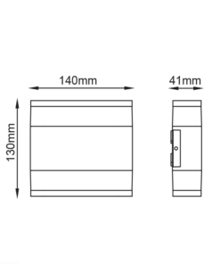 ΑΠΛΙΚΑ ΕΞΩΤΕΡΙΚΟΥ ΧΩΡΟΥ ΑΝΑΔΙΠΛΟΥΜΕΝΗ ΣΕ ΣΚΟΥΡΟ ΓΚΡΙ 9W IP54 ACA – LG5381