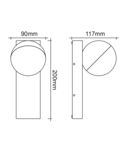 ^LED ΑΠΛΙΚΑ ΕΞΩΤΕΡΙΚΟΥ ΧΩΡΟΥ ΠΕΡΙΣΤΡΕΦΟΜΕΝΗ ΣΕ ΣΚΟΥΡΟ ΓΚΡΙ 10W IP54 ACA – LG5891G