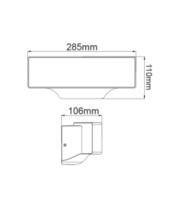LED ΑΠΛΙΚΑ ΕΞΩΤΕΡΙΚΟΥ ΧΩΡΟΥ ΣΕ ΣΚΟΥΡΟ ΓΚΡΙ 13W IP65 ACA – LG7105G