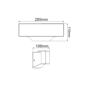LED ΑΠΛΙΚΑ ΕΞΩΤΕΡΙΚΟΥ ΧΩΡΟΥ ΣΕ ΣΚΟΥΡΟ ΓΚΡΙ 13W IP65 ACA – LG7105G