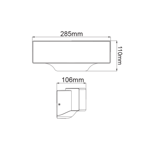 LED ΑΠΛΙΚΑ ΕΞΩΤΕΡΙΚΟΥ ΧΩΡΟΥ ΣΕ ΣΚΟΥΡΟ ΓΚΡΙ 13W IP65 ACA – LG7105G