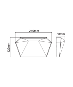 LED ΑΠΛΙΚΑ ΕΞΩΤΕΡΙΚΟΥ ΧΩΡΟΥ ΣΕ ΣΚΟΥΡΟ ΓΚΡΙ 10W IP65 ACA – LG8203G
