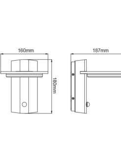 LED ΑΠΛΙΚΑ ΕΞΩΤΕΡΙΚΟΥ ΧΩΡΟΥ ΣΕ ΣΚΟΥΡΟ ΓΚΡΙ ΜΕ ΑΙΣΘΗΤΗΡΑ ΚΙΝΗΣΗΣ 7W IP54 ACA – LG8205GPIR