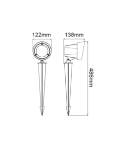 LED ΦΩΤΙΣΤΙΚΟ ΚΗΠΟΥ ΚΑΡΦΩΤΟ ΣΚΟΥΡΟ ΓΚΡΙ 19W IP65 ACA – LG9202G