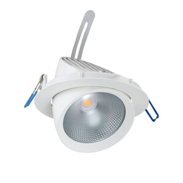 Χωνευτό LED COB Κινούμενο 30W θερμό 3000K 60° 3400lm 5YRS ACA - LINO3030N