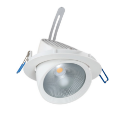Χωνευτό κινητό φωτιστικό COB 30W 3000K 60° 2400LM 230V Ra80 ACA – LINO3030