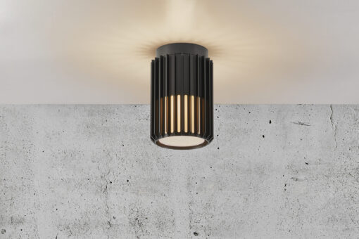 Nordlux Aludra Φωτιστικό Οροφής Μαύρο IP54 E27  Αλουμίνιο/Πλαστικό –  2118006003