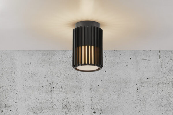 Nordlux Aludra Φωτιστικό Οροφής Μαύρο IP54 E27  Αλουμίνιο/Πλαστικό –  2118006003