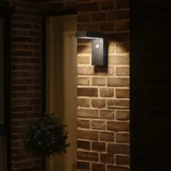 Nordlux Alya Φωτιστικό Τοίχου Μαύρο Ηλιακό Φωτιστικό 400lm Πλαστικό – 2118231003