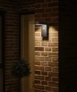 Nordlux Alya Φωτιστικό Τοίχου Μαύρο Ηλιακό Φωτιστικό 400lm Πλαστικό – 2118231003