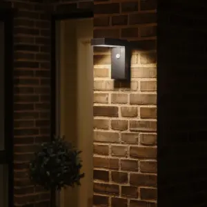 Nordlux Alya Φωτιστικό Τοίχου Μαύρο Ηλιακό Φωτιστικό 400lm Πλαστικό – 2118231003