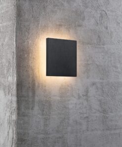 Nordlux Artego Square Φωτιστικό Τοίχου Μαύρο IP44 LED 7.2W 3000K – 46951003