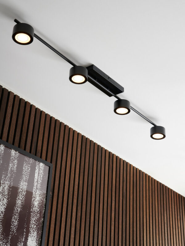 Nordlux Clyde 4  Σποτ Φωτιστικό  Μαύρο LED 16W 2700K –  2213530103