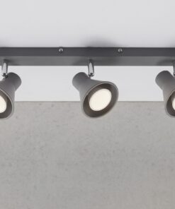 Nordlux Eik 3-Spot Σποτ Φωτιστικό Γκρι GU10 Μεταλλικό – 45780110
