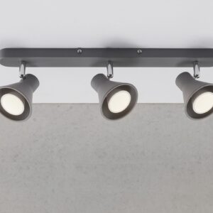 Nordlux Eik 3-Spot  Σποτ Φωτιστικό  Γκρι GU10  Μεταλλικό –  45780110