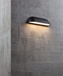 Nordlux Front 26 Φωτιστικό Τοίχου Μαύρο IP44 LED 9.8W 3000K – 84081003